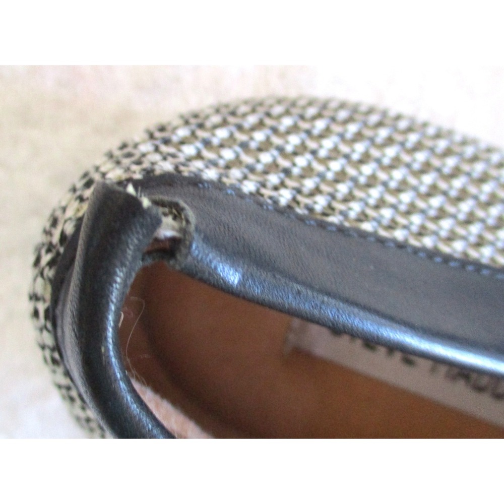 Steve Madden Enmeshed Mens Loafers Black White Woven Penny Loafer Enme01m1 12M - Picture 10 of 10